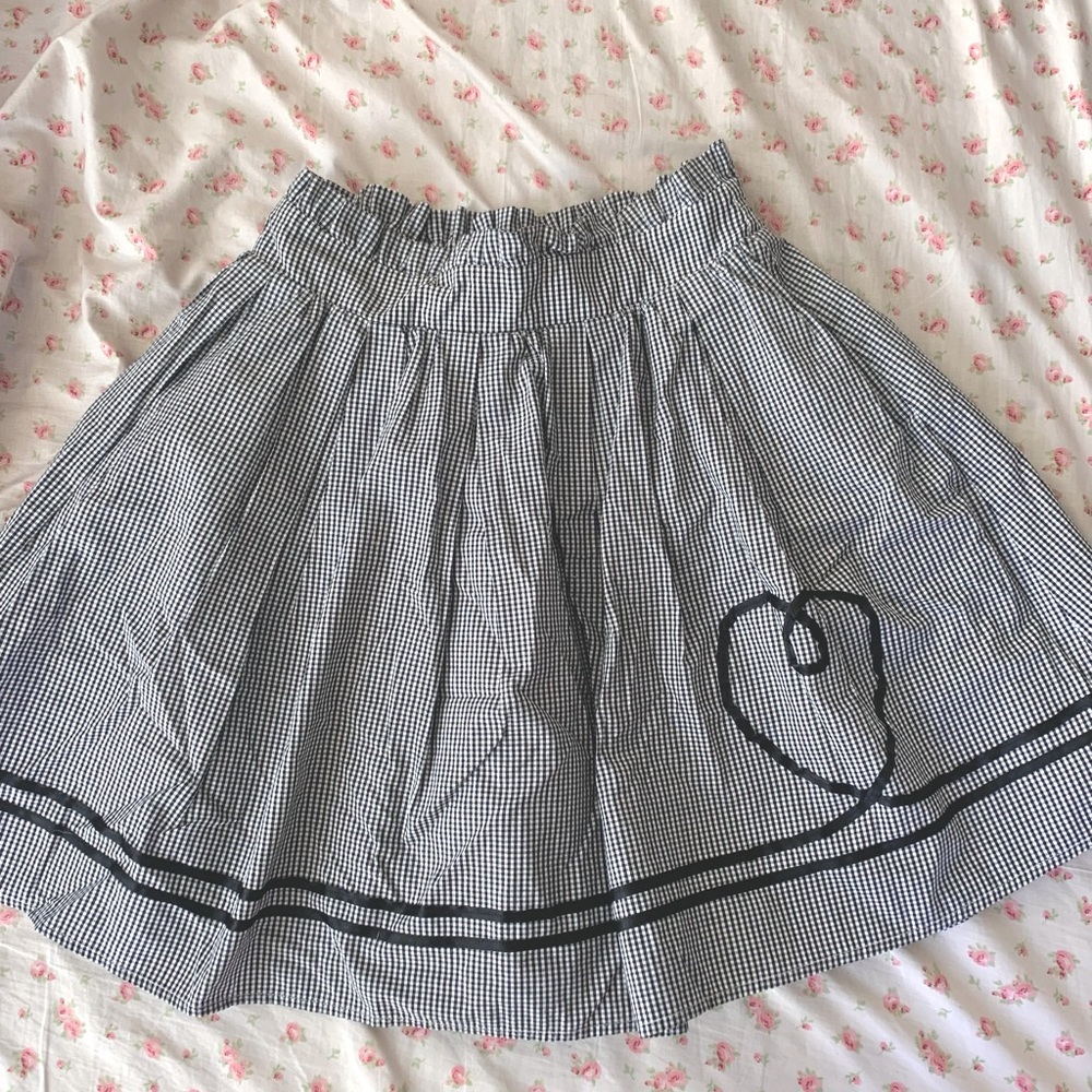 **MOVING SALE** Japanese brand gingham skirt